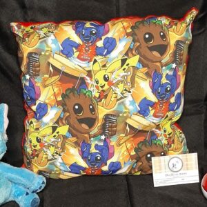 Coussin Pikachu / Groot / Stitch